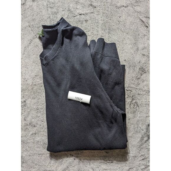 Eddie Bauer Long Sleeve V Neck Sweater Mens Size Large Tall Black Cashmere Blend - Picture 10 of 10